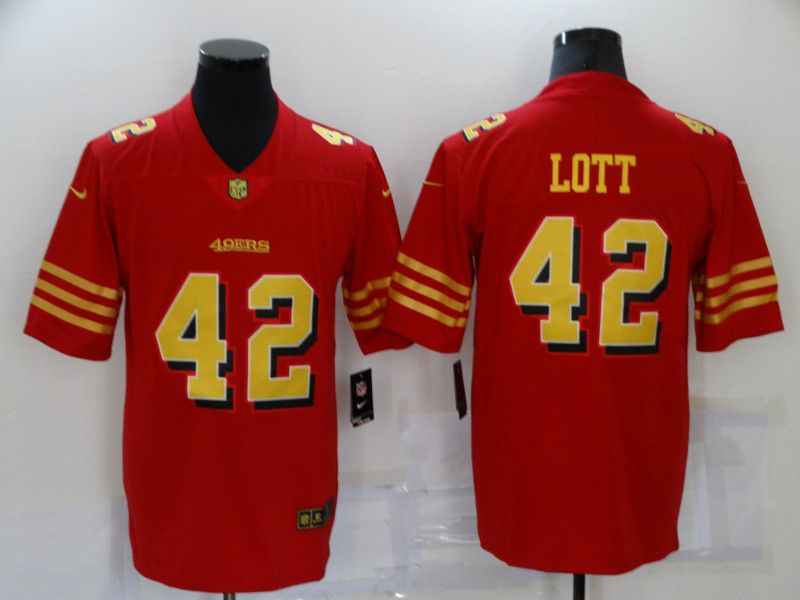 Men San Francisco 49ers #42 Lott Red Nike Vapor Untouchable Limited NFL Jersey